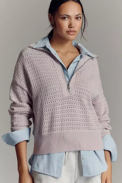 Varley Darla Half-zip Pullover In Purple