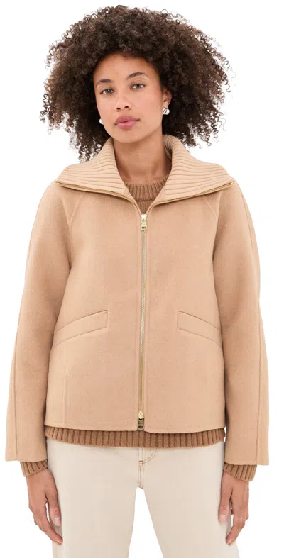 Varley Darnley Short Jacket Candied Ginger In Neutral