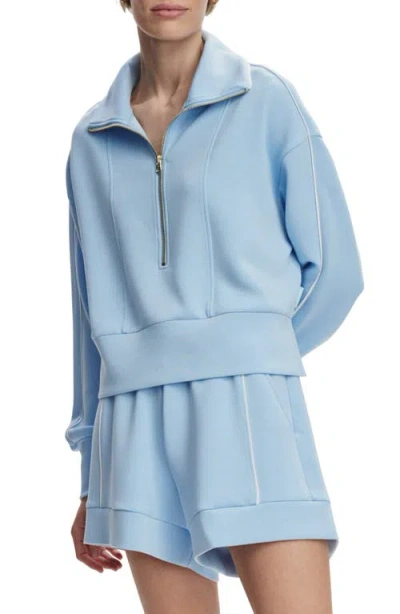 Varley Davenport Half Zip In Airy Blue