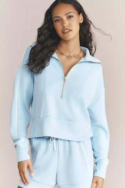 Varley Davenport Half-zip Sweatshirt In Blue