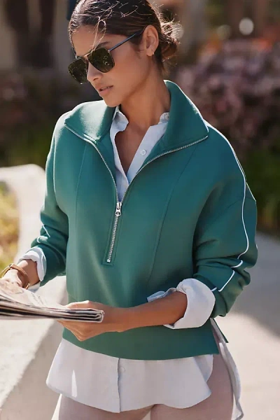 Varley Davenport Half-zip Sweatshirt In Green