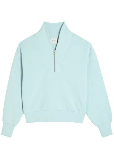 Varley Davidson Half-zip Stretch-jersey Sweatshirt In Blue