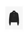 Varley Davidson Zipped Jersey Sweatshirt In Black