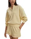 Varley Davidson Half Zip Sweatshirt In Neutral