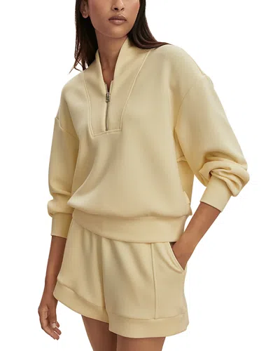 Varley Davidson Half Zip Sweatshirt In Neutral