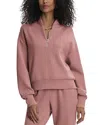 Varley Davidson Half Zip Sweatshirt In Ash Rose