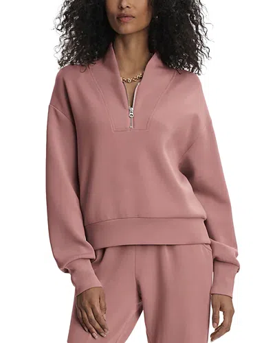 Varley Davidson Half Zip Sweatshirt In Ash Rose