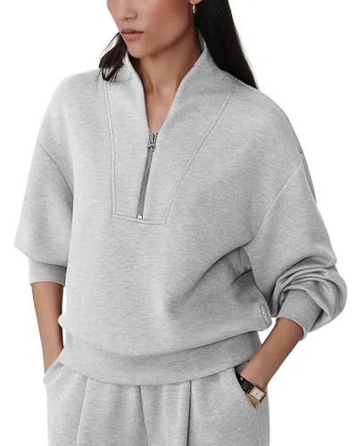 Varley Davidson Half Zip Sweatshirt In Gray