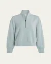 Varley Davidson Partial-zip Sweatshirt In Blue