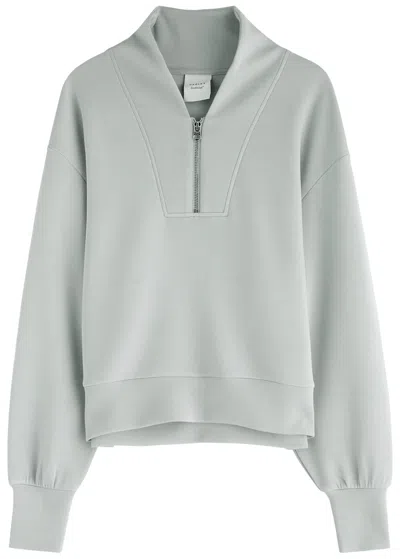 Varley Davidson Stretch-jersey Half-zip Sweatshirt In Grey