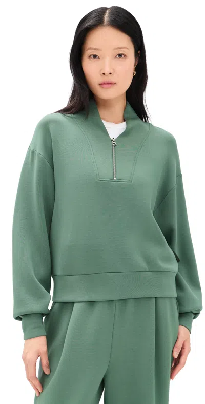 Varley Davidson Sweatshirt Dark Forest In Green
