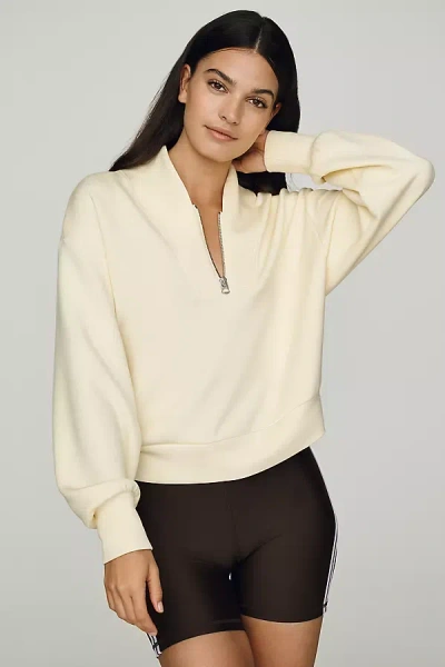 Varley Womens Anise Flower Davidson Stretch-woven Sweatshirt In Neutral