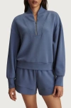 Varley Davidson Woven Sweatshirt In Blue