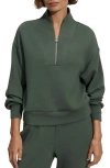 Varley Davidson Partial-zip Sweatshirt In Cilantro