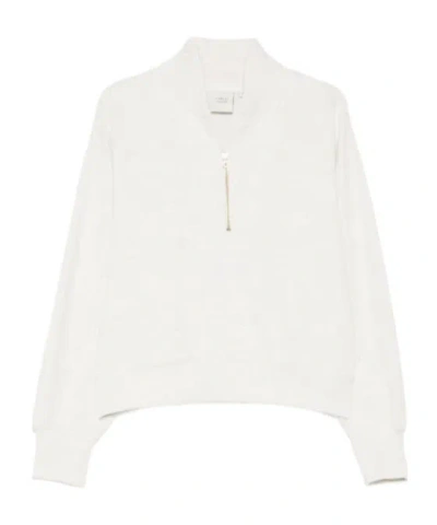 Varley Davidson Zipped Sweatshirt In White
