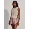 Varley Womens Birch Delaney Contrast-panel Cotton-knit Vest