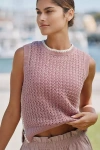 Varley Delaney Knit Vest In Pink