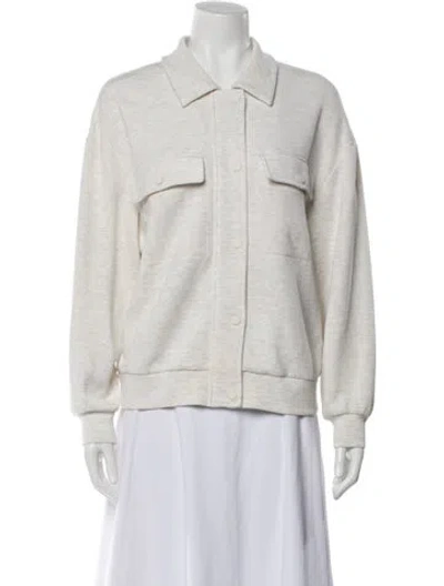 Pre-owned Varley Denim Jacket In White