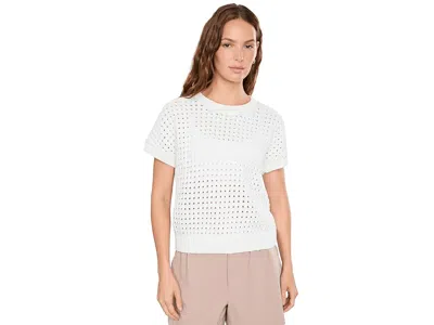 Varley Denny Pointelle Knit Top In White