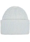 Varley Dionne Ribbed-knit Beanie In Blue