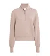 Varley Doublesoft Davidson Quarter-zip Sweatshirt In Brown
