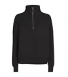 Varley Doublesoft Hawley Half-zip Sweatshirt In Black