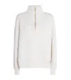 Varley Womens Ivory Marl Davidson Relaxed-fit Stretch-woven Sweatshirt In White