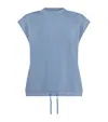 Varley Doublesoft Otis Sleeveless Sweatshirt In Blue