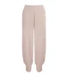 Varley Womens Slip-pocket Elasticated-waistband Stretch-jersey Jogging Bottoms Taupe Marl In Pink