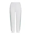 Varley Doublesoft The Slim Stripe Cuff Sweatpants In White