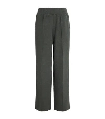 Varley Doublesoft Wide-leg Sweatpants In Green