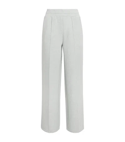 Varley Doublesoft Wide-leg Sweatpants In Blue