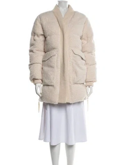 Pre-owned Varley Down Coat In White