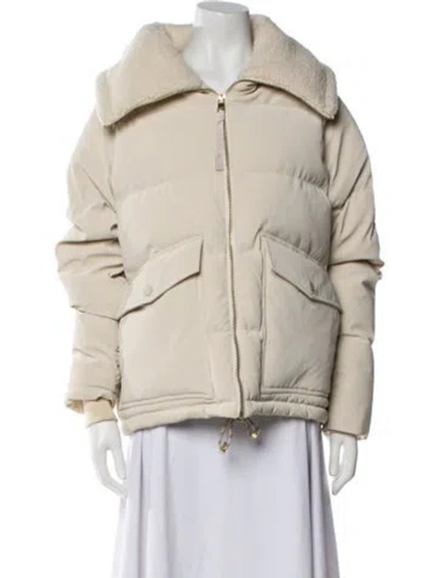 Pre-owned Varley Down Jacket In Neutral