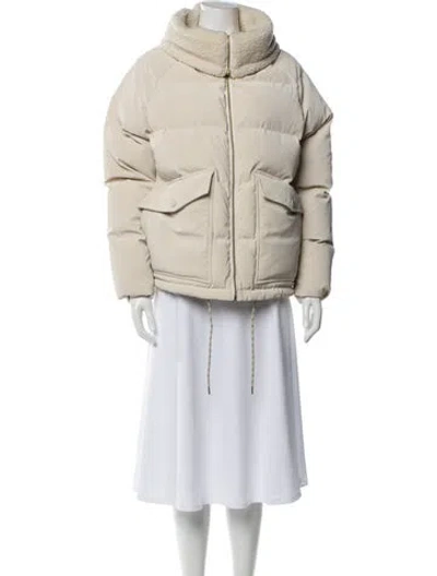 Pre-owned Varley Down Jacket In Neutral