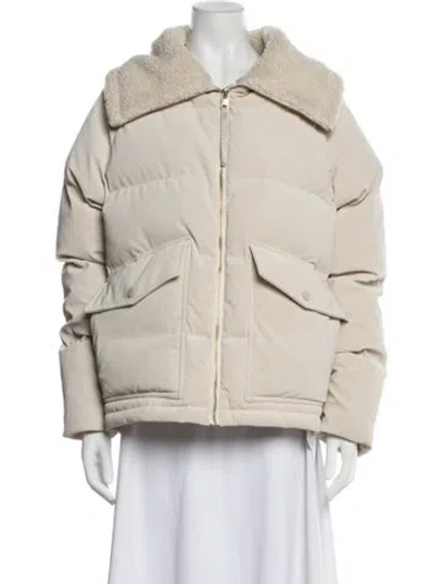 Pre-owned Varley Down Jacket In Neutrals