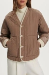 Varley Drew Reversible Jacket In Brown