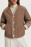 Varley Drew Reversible Jacket In Brown