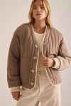 Varley Drew Reversible Jacket In Brown