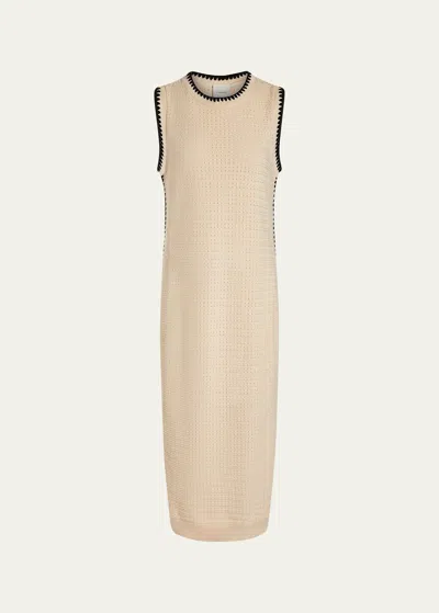 VARLEY DWIGHT KNIT TANK MIDI DRESS