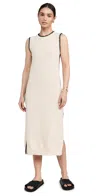 Varley Dwight Tank Midi Dress In Birch
