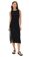 Varley Dwight Tank Midi Dress In Black
