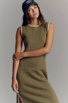 Varley Dwight Tank Midi Dress In Green