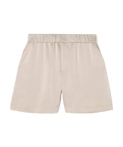Varley Elastic Waist Shorts In Neutral