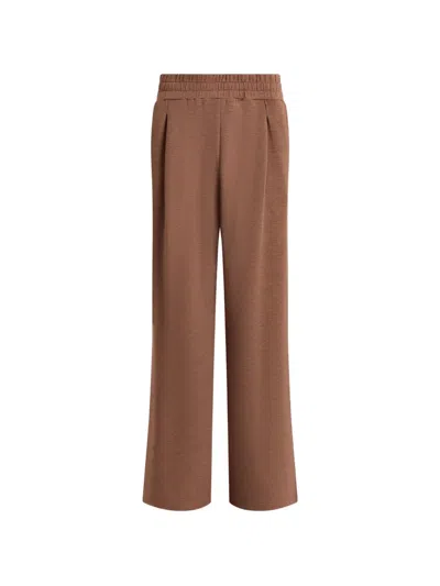 Varley Elastic-waist Wide-leg Track Pants In Brown