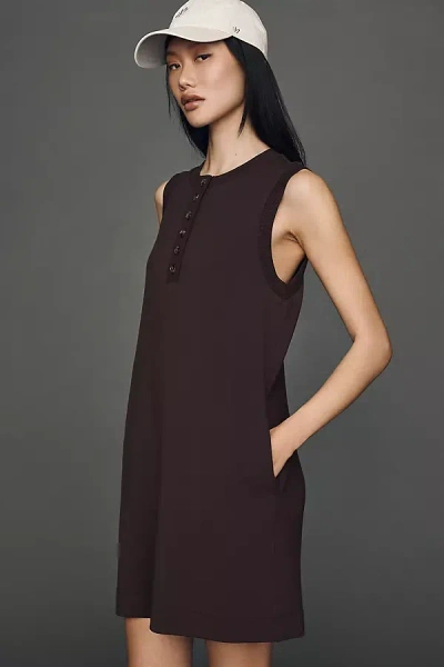 Varley Elba Shift Dress In Brown