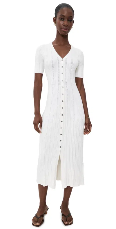 Varley Elexa Knit Dress Snow White