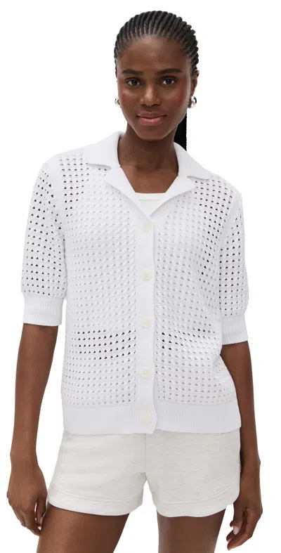 Varley Ellie Knit Shirt White