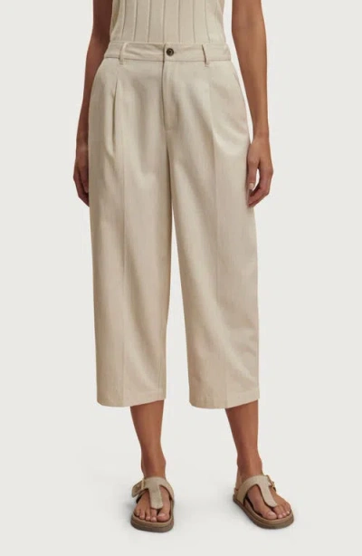 Varley Ellison Crop Wide Leg Pants In Neutral