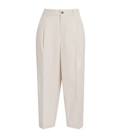 Varley Ellison Cropped Trousers In White